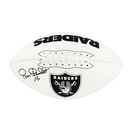 Jim Plunkett // Raiders // Signed Franklin White Logo FS Football