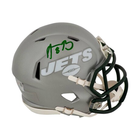Aaron Rodgers // NY Jets // Signed FLASH Riddell Speed Mini Helmet