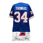 Thurman Thomas // Signed Blue T/B Custom Football Jersey