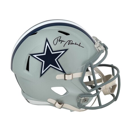 Roger Staubach // DAL Cowboys // Signed Riddell FS Speed Replica Helmet