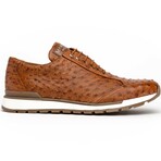 SCANNO // Ostrich Leather Sneakers // Antique Cognac (8)