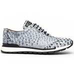 SCANNO // Ostrich Leather Sneakers // Newspaper (8)