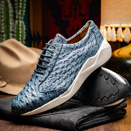 VARENNA // Ostrich Leather Sneakers // Bluejeans (8)