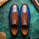 SAULO // Alligator + Ostrich Leather Sneakers // Bluejeans (8)