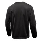 Long Sleeve Layered Crewneck // Black (S)