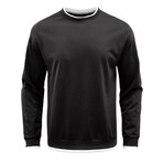 Long Sleeve Layered Crewneck // Black (S)