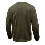 Long Sleeve Layered Crewneck // Army Green (S)