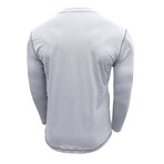 Long Sleeve Henley T-Shirt // White (S)