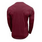 Long Sleeve Henley T-Shirt // Bordo (S)