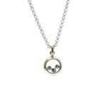 Chopard // 18k White Gold Happy Diamonds Diamond Pendant Necklace // 16.53" // Store Display