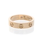 Cartier // 18k Rose Gold Mini Love Diamond Ring // Ring Size: 4.5 // Store Display