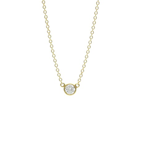 Tiffany & Co. // 18k Yellow Gold Diamonds By The Yard Pendant Necklace // 15.94" // Store Display