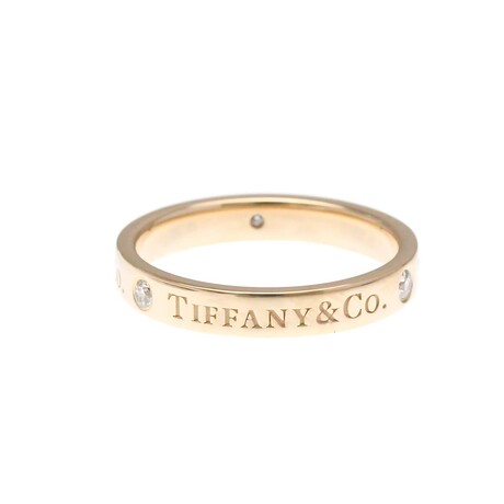 Tiffany & Co. // 18k Rose Gold Flat Diamond Ring // Ring Size: 5.5 // Store Display