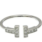 Tiffany & Co. // 18k White Gold T-Wire Diamond Ring // Ring Size: 7 // Store Display