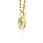 Chopard // 18k Yellow Gold Happy Diamond Heart Pendant Necklace // 16.53" // Store Display