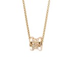Bulgari // 18k Rose Gold B.Zero1 Diamond Pendant Necklace // 15.74"-17.51" // Store Display