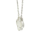 Van Cleef & Arpels // 18k White Gold Vintage Alhambra Mother of Pearl Pendant Necklace // 14.76"-16.14" // Store Display
