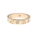 Gucci // 18k Rose Gold Icon Diamond Ring // Ring Size: 5.75 // Store Display