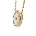 Louis Vuitton // 18k Rose Gold Monogram Sun Mother of Pearl Pendant Necklace // 14.56"-16.14" // Store Display