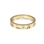 Tiffany & Co. // 18k Rose Gold Atlas Pierced Diamond Ring // Ring Size: 5 // Store Display