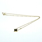 Louis Vuitton // 18k Yellow Gold Star Blossom BB Diamond + Onyx Pendant Necklace // 15.35"-16.14" // Store Display