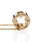 Louis Vuitton // 18k Rose Gold Empreinte Signature Pendant Necklace // 15.74" // Store Display