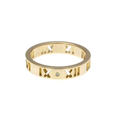 Tiffany & Co. // 18k Rose Gold Atlas Pierced Diamond Ring // Ring Size: 5 // Store Display