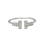 Tiffany & Co. // 18k White Gold T-Wire Diamond Ring // Ring Size: 7 // Store Display