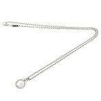 Chopard // 18k White Gold Happy Diamonds Diamond Pendant Necklace // 16.53" // Store Display