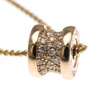 Bulgari // 18k Rose Gold B.Zero1 Diamond Pendant Necklace // 15.74"-17.51" // Store Display
