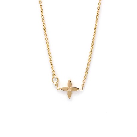 Louis Vuitton // 18k Rose Gold Monogram Idylle Diamond Pendant Necklace // 14.96"-15.74" // Store Display