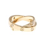 Cartier // 18k Rose Gold + 18k White Gold Be Love Diamond Ring // Ring Size: 4.75 // Store Display