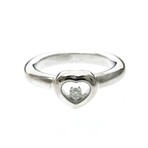 Chopard // 18k White Gold Happy Diamond Ring // Ring Size: 5.5 // Store Display