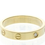 Cartier // 18k Yellow Gold Mini Love Diamond Ring // Ring Size: 9 // Store Display