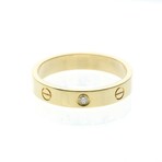Cartier // 18k Yellow Gold Mini Love Diamond Ring // Ring Size: 9 // Store Display