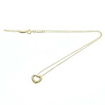 Tiffany & Co. // 18k Yellow Gold Open Heart Pendant Necklace // 15.74" // Store Display