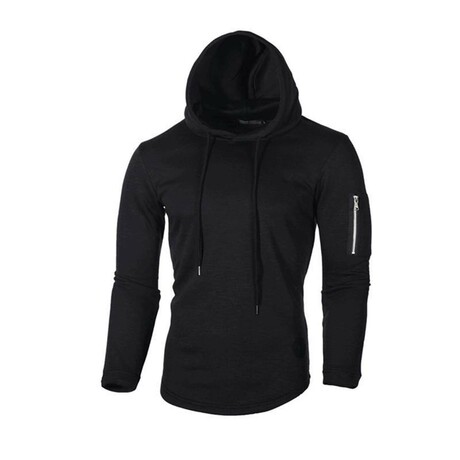 Arm Pocket Hoodie // Black (XS)