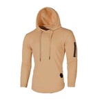 Arm Pocket Hoodie // Khaki (S)