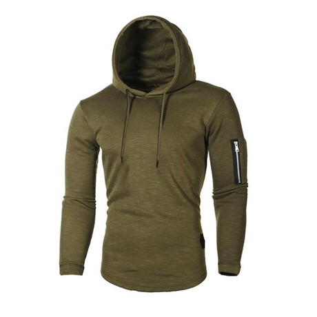 Arm Pocket Hoodie // Army Green (XS)