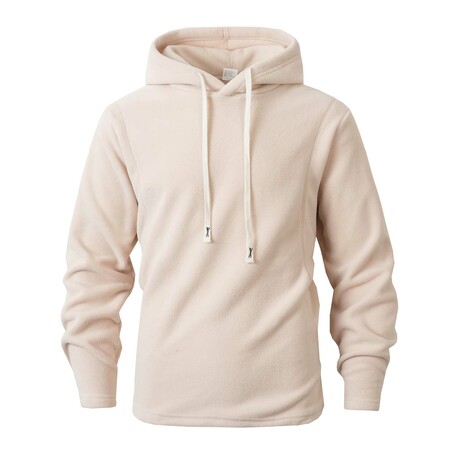 Drawstring Hoodie // Beige (XS)