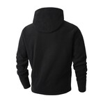 Drawstring Hoodie // Black (XS)