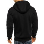 Full Zip Hoodie // Black (XS)