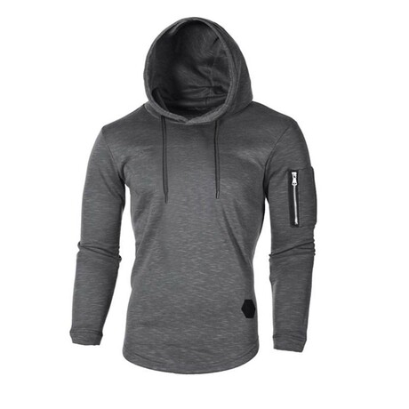 Arm Pocket Hoodie // Grey (XS)