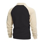 Color Block Tactical Sweatshirt // Beige (XS)