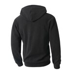 1/4 Zip Hoodie // Black (L)