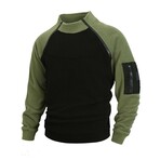 Color Block Tactical Sweatshirt // Army Green (XL)