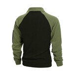 Color Block Tactical Sweatshirt // Army Green (XL)
