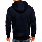 Full Zip Hoodie // Navy Blue (M)