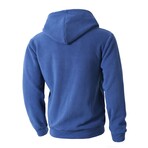 1/4 Zip Hoodie // Blue (XS)