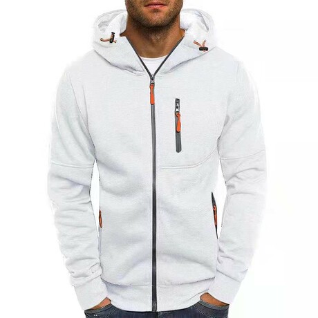 Full Zip Hoodie // White (XS)